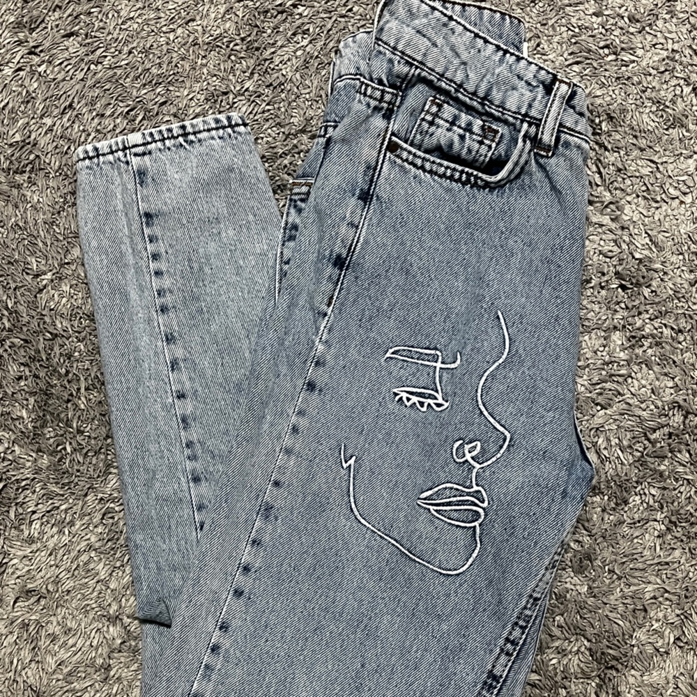 Embroidered jeans